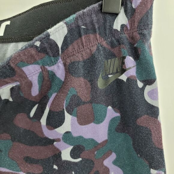 Nike just do it camo purple leggings large logo spell out comfy cotton - Picture 4 of 4
